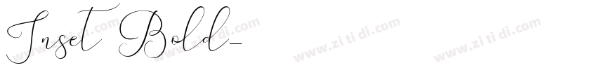 Inset7 Bold字体转换
